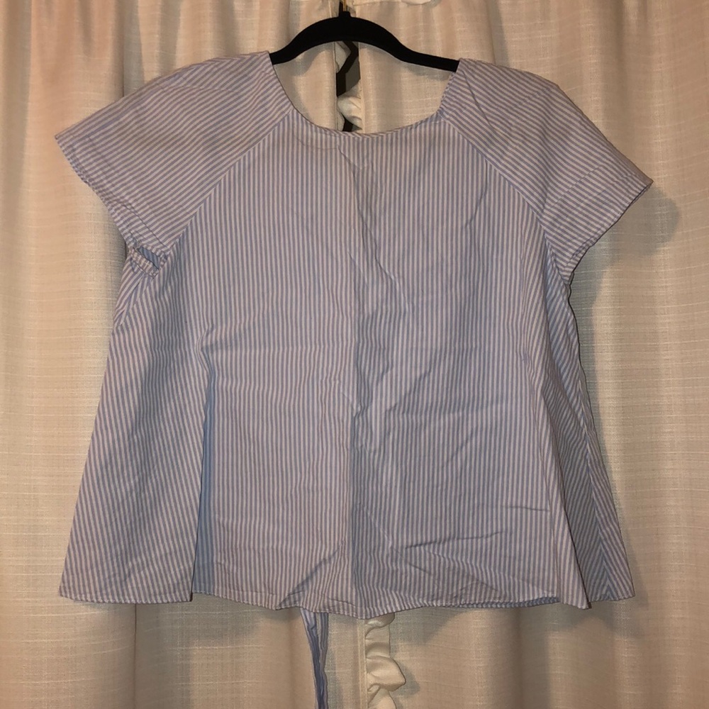 Pinstripe Dress Top